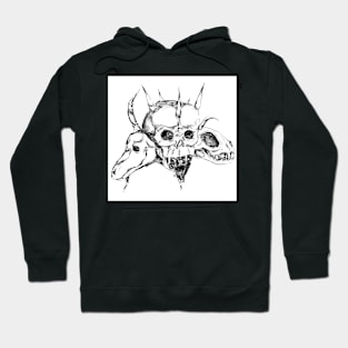 Skulls in tattoo style Hoodie